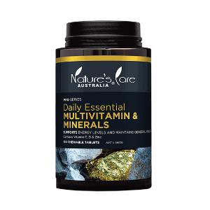 Show details for Nature's Care Australia Daily Essential Multivitamin & Minerals 120 Chewable Tablets