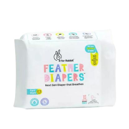 Picture of R for Rabbit Feather Diapers XS (Pant Style) - 44Pcs