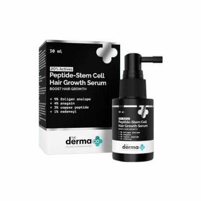 Picture of The Derma Co. 20% Actives Peptide-Stem Cell Hair Growth Serum With Foligen Analupe & Anagain for Hair Growth 30ml