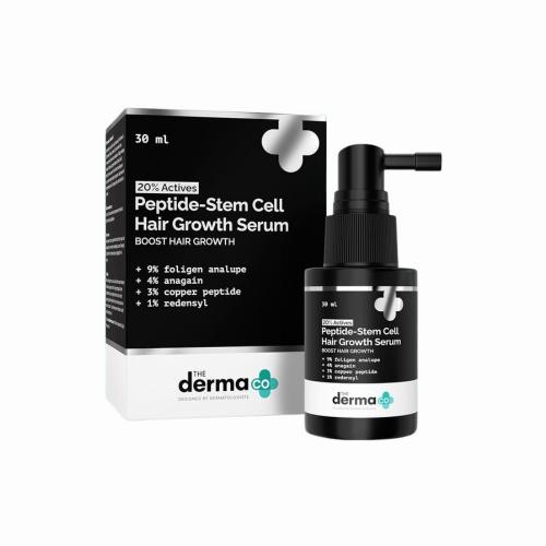 Picture of The Derma Co. 20% Actives Peptide-Stem Cell Hair Growth Serum With Foligen Analupe & Anagain for Hair Growth 30ml