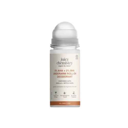 Picture of Juicy Chemistry 5% AHA + 2% BHA Underarm Roll-on Deodorant Fortified with Vanilla and Witch Hazel 50ml