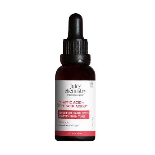 Picture of Juicy Chemistry 5% Lactic Acid + 3% Flower Acids Face Serum 30ml