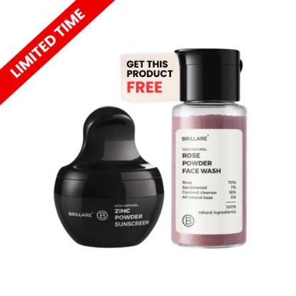 Picture of Brillare Science Zinc Powder Sunscreen & Rose Powder Facewash Offer