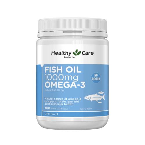 Picture of Healthy Care Australia Fish Oil 1000mg Omega-3, 400 Soft Capsules