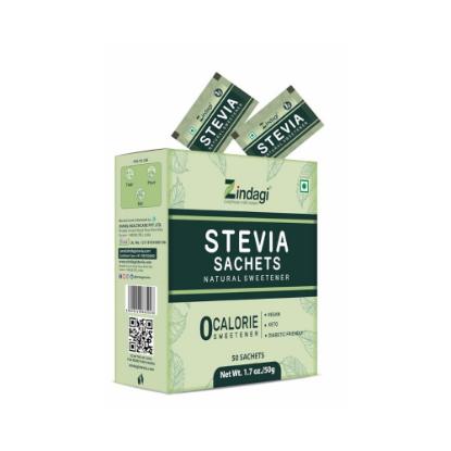 Picture of Zindagi Stevia Natural Sweetner 50 Sachets - Box