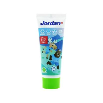 Picture of Jordan Kids Toothpaste Step 2 (6-12yrs) Green Apple Flavor 75gm