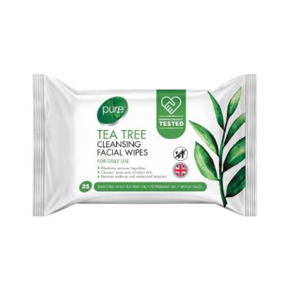Picture of Pure Tea Tree Cleansing Facial Wipes 25pcs