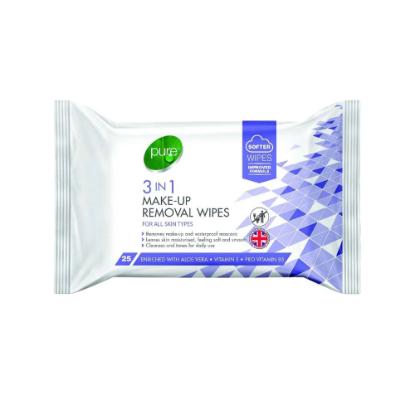 Picture of Pure 3-in-1 Makeup Removal Wipes 25pcs