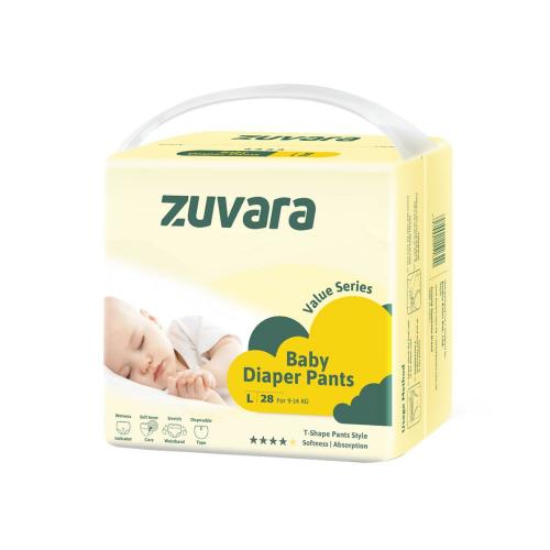 Picture of Zuvara Value Series Taped Diaper - L (Pack of 28) 