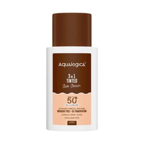 Picture of Aqualogica 3-in-1 Tinted Sun Serum 50gm - Ivory